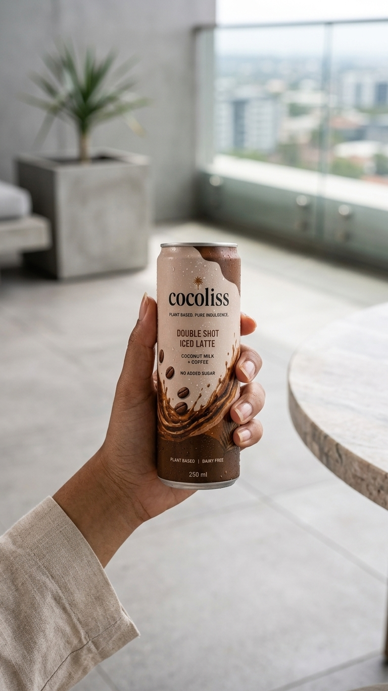 coconut milk Double Shot Iced Latte