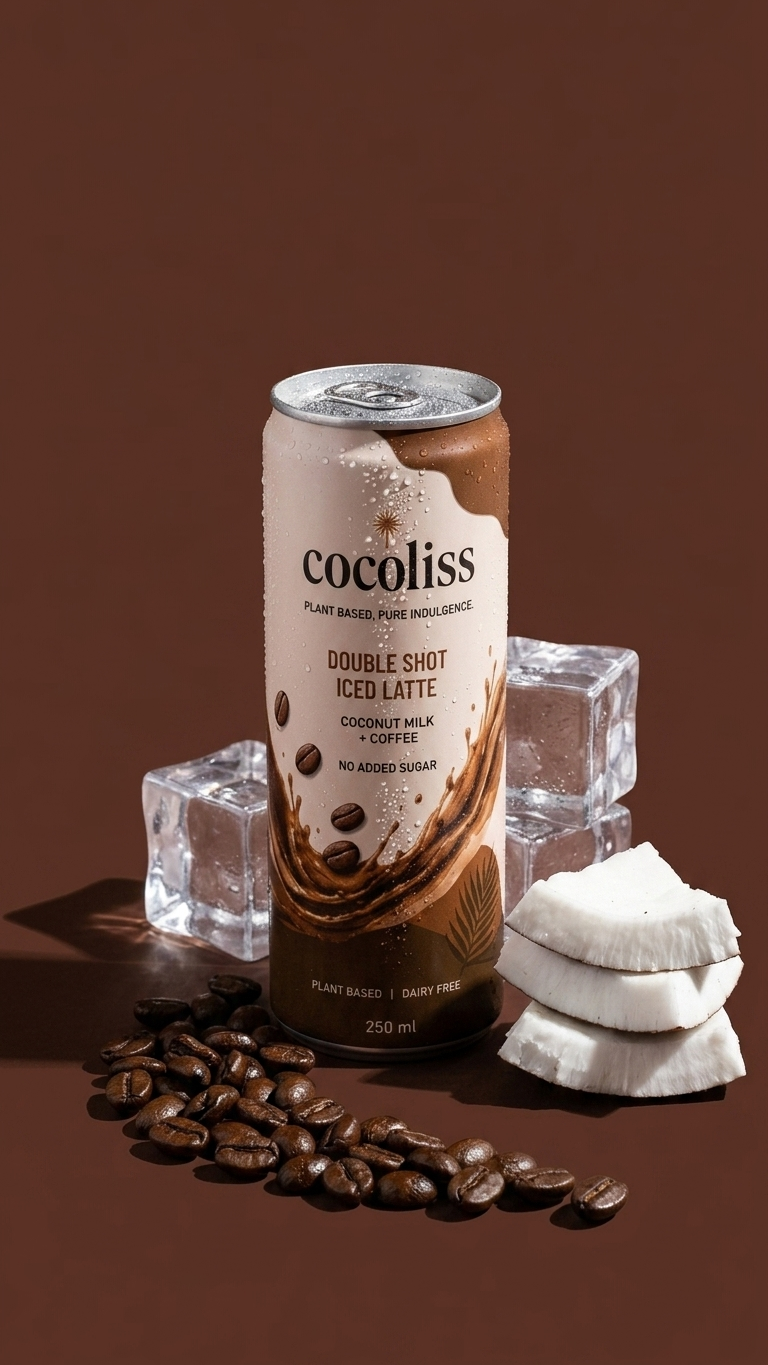 coconut milk Double Shot Iced Latte