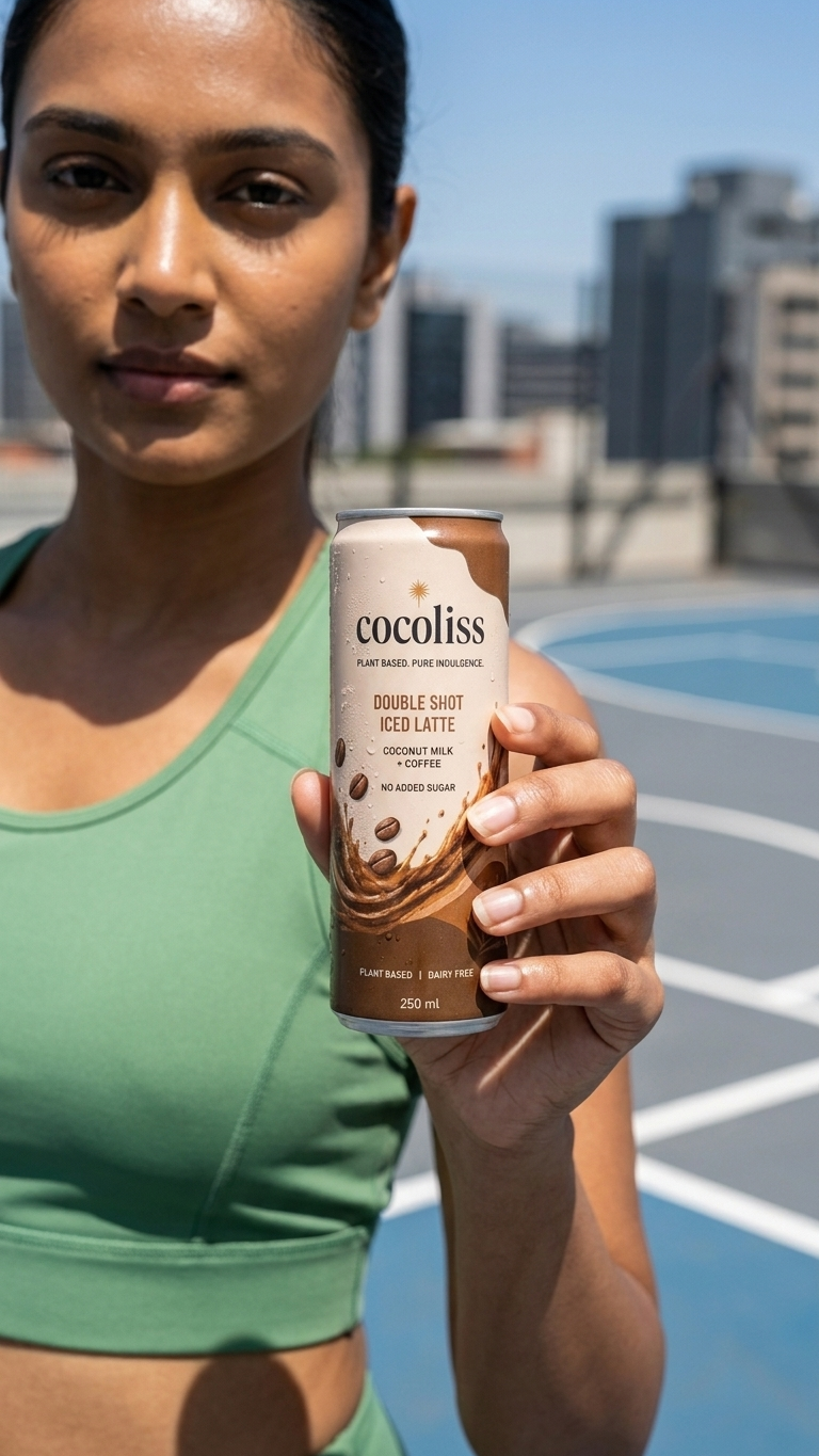 coconut milk Double Shot Iced Latte