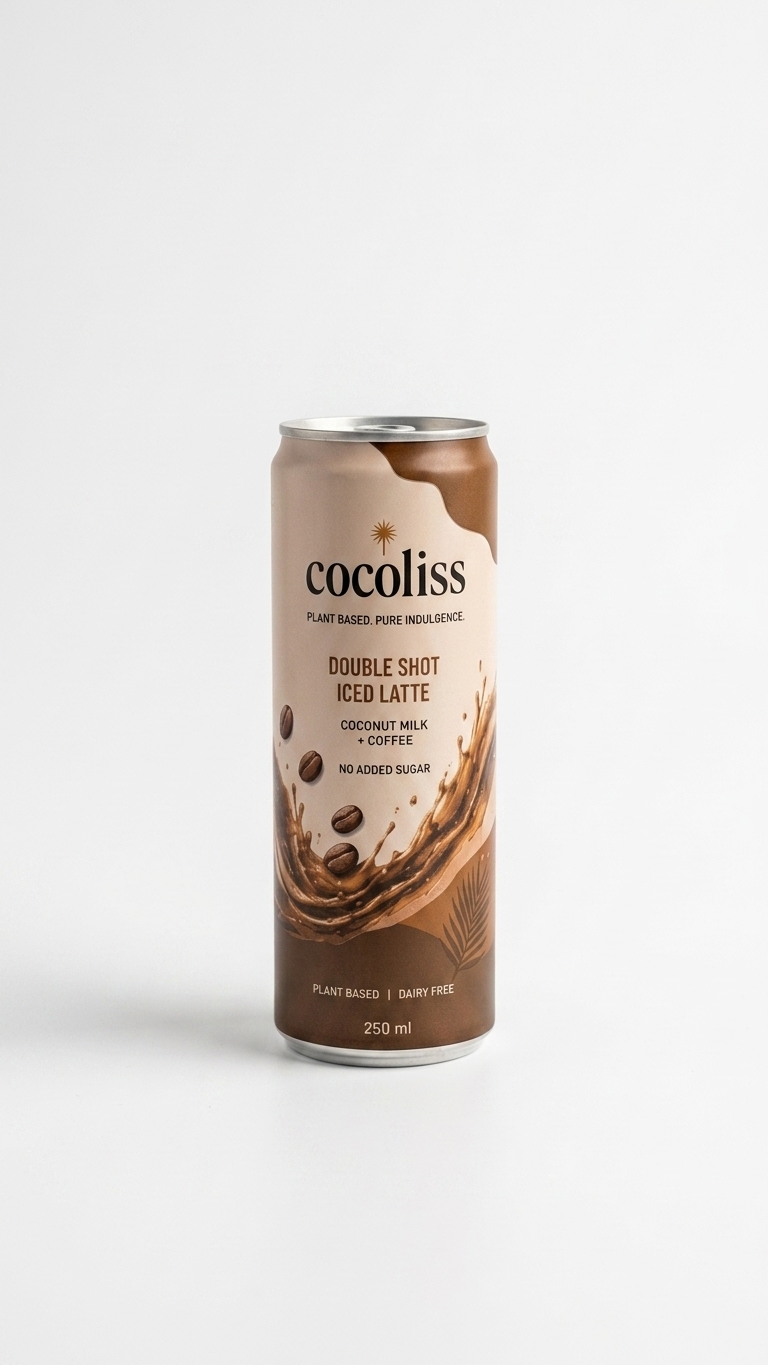 coconut milk Double Shot Iced Latte