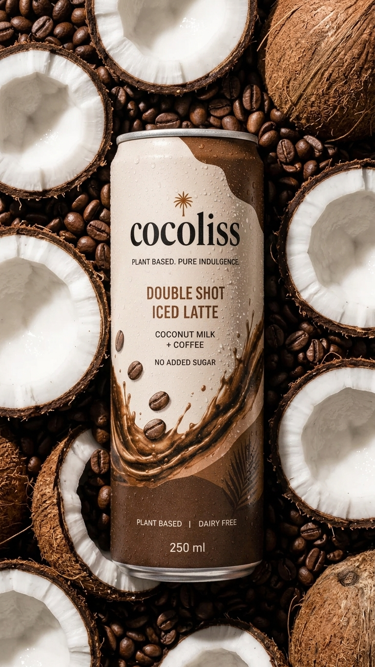 coconut milk Double Shot Iced Latte