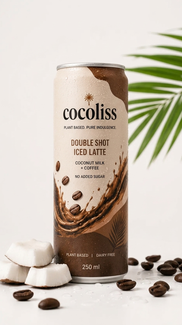 coconut milk Double Shot Iced Latte
