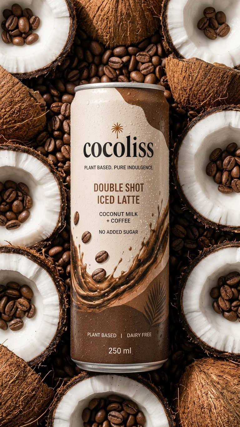 coconut milk Double Shot Iced Latte