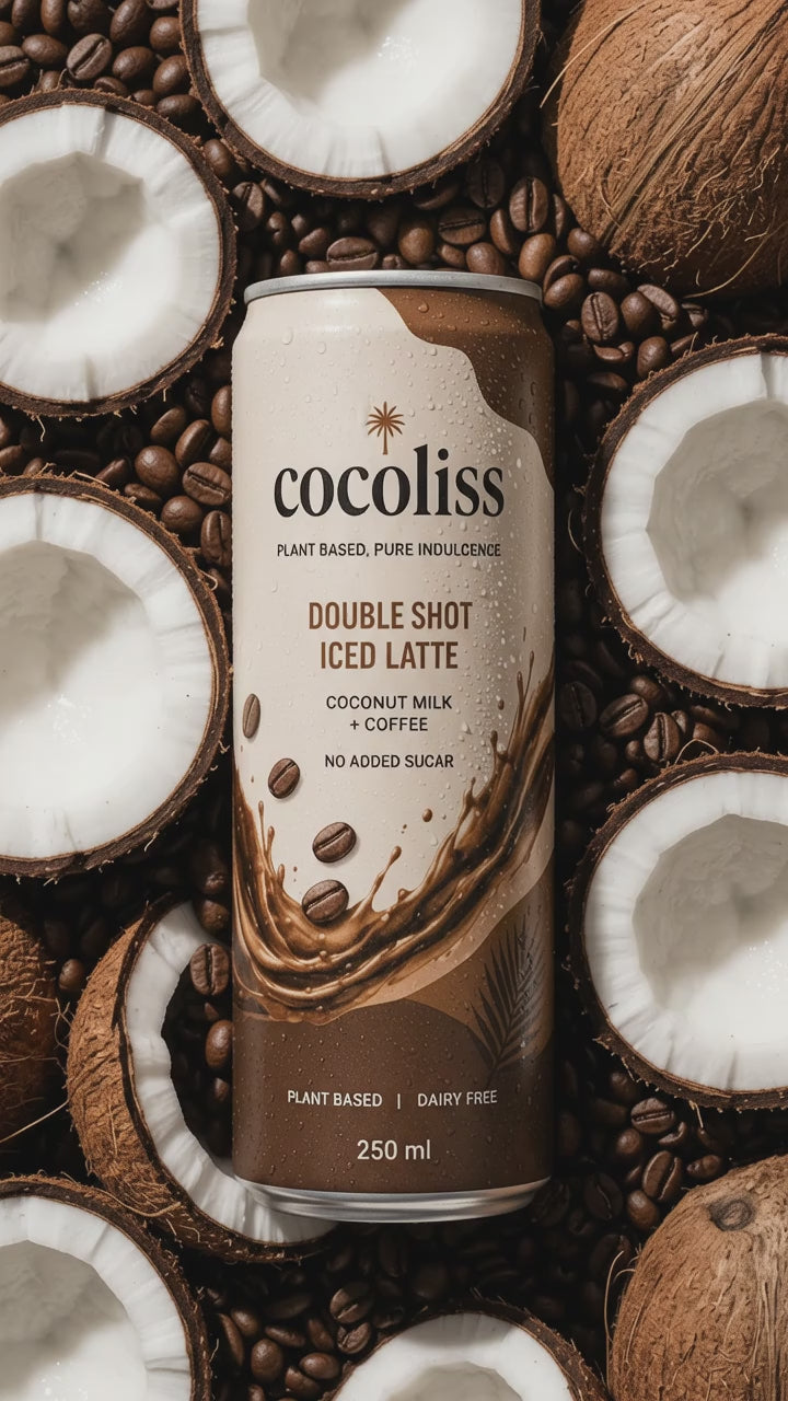 coconut milk Double Shot Iced Latte